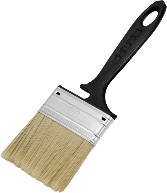 Кисти серии "Black Edition" ХИТ 100х14 мм, светлая смешанная щетина, пластиковая ручка