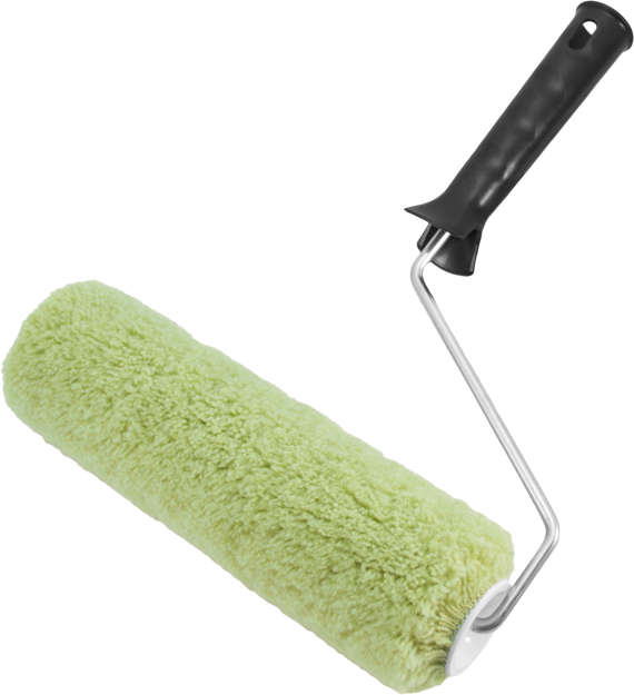 Валики серии "Black Edition" ширина ролика 180 мм, d 42 мм, бюгель 6 мм, ворс 18 мм, полиакрил зеленый